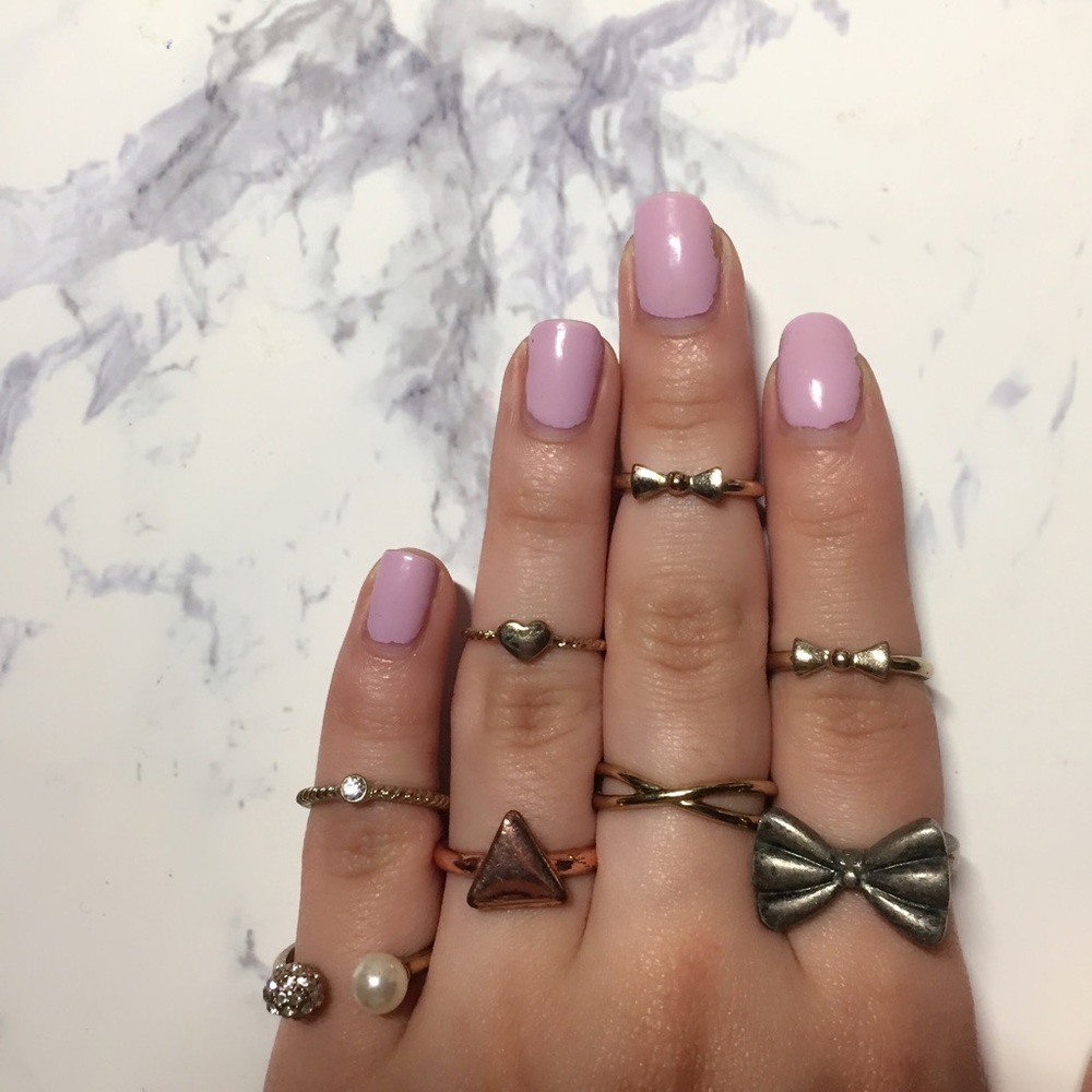Cute bow rings / midi rings